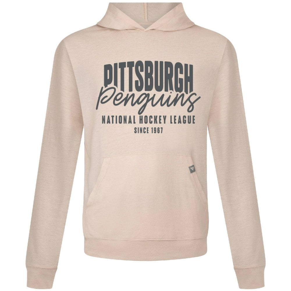 NHL Khaki Pittsburgh Penguins Levelwear Relay Response Pullover Hoodie