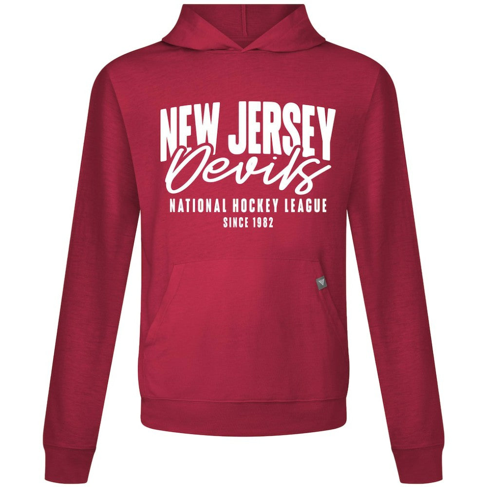 NHL Red New Jersey Devils Levelwear Relay Response Pullover Hoodie
