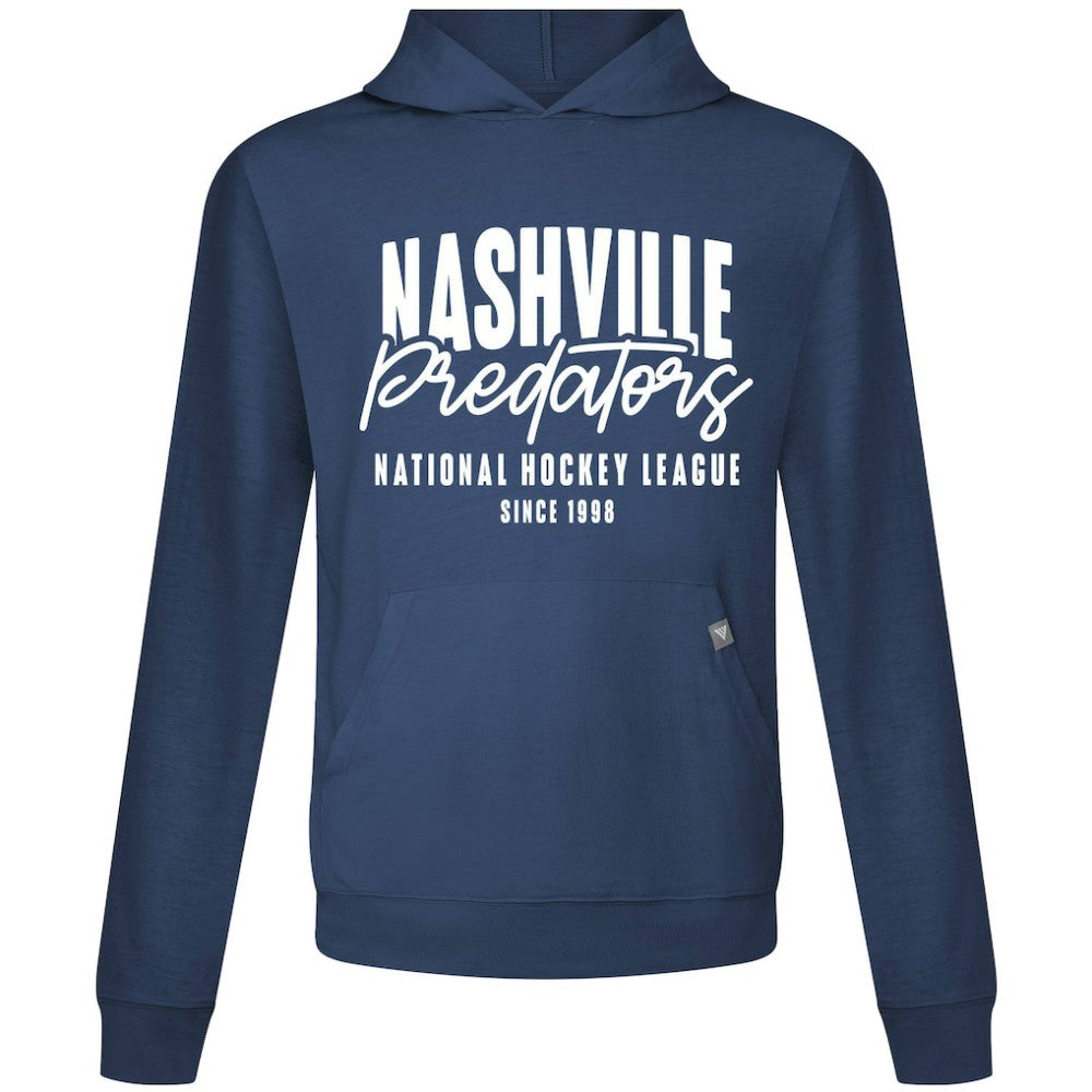 NHL Navy Nashville Predators Levelwear Relay Response Pullover Hoodie