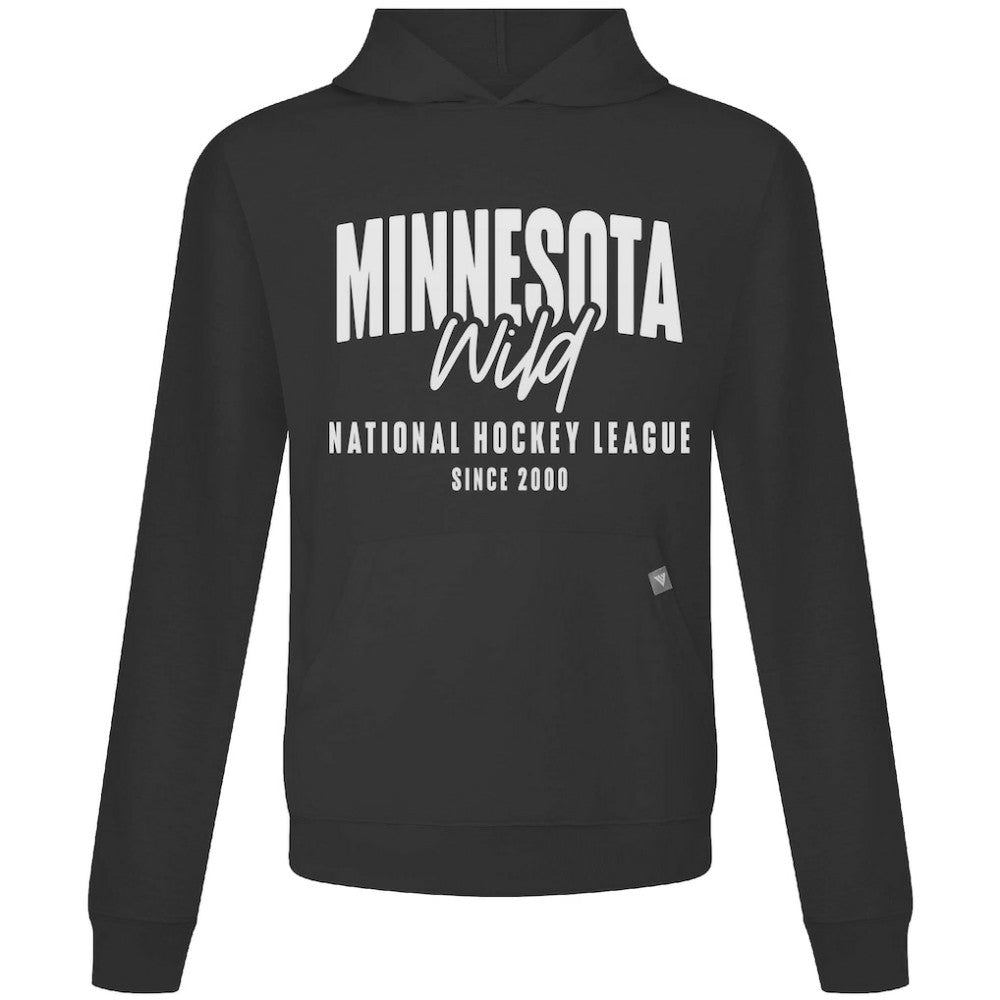 NHL Black Minnesota Wild Levelwear Relay Response Pullover Hoodie