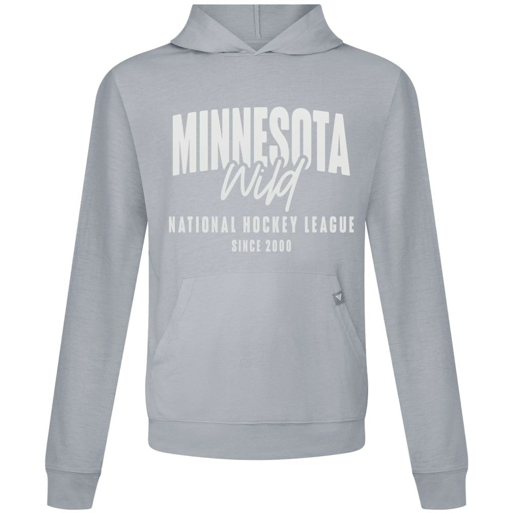NHL Gray Minnesota Wild Levelwear Relay Response Pullover Hoodie