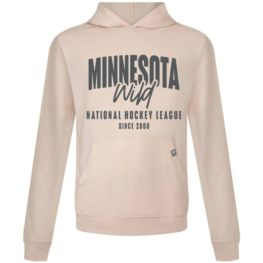 NHL Khaki Minnesota Wild Levelwear Relay Response Pullover Hoodie