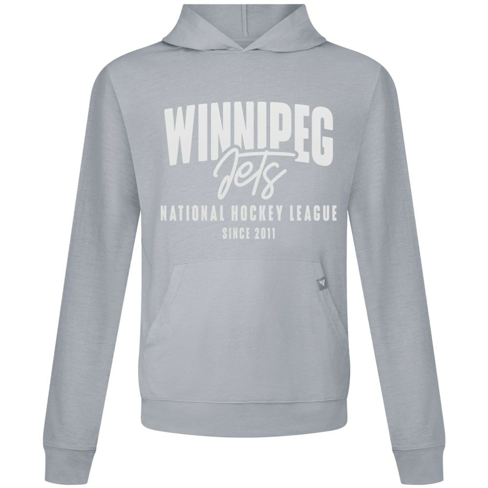 NHL Gray Winnipeg Jets Levelwear Relay Response Pullover Hoodie