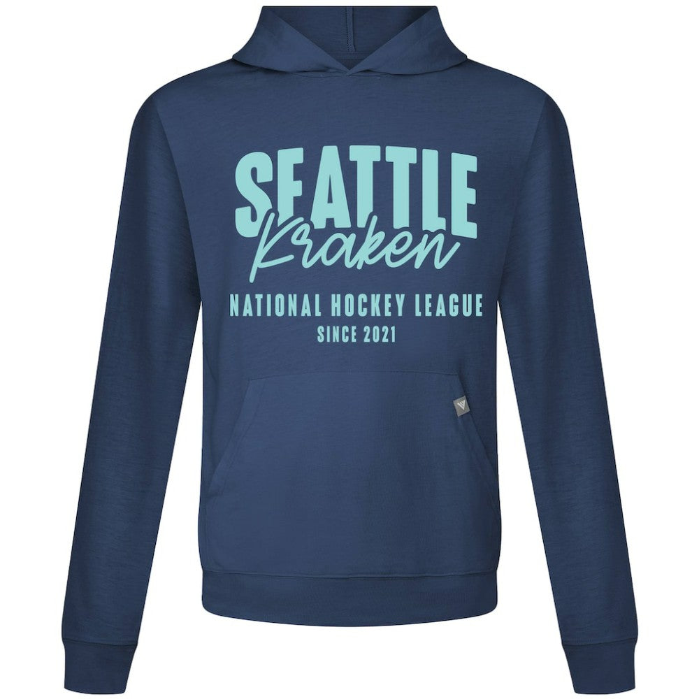 NHL Deep Sea Blue Seattle Kraken Levelwear Relay Response Pullover Hoodie