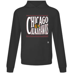 NHL Black Chicago Blackhawks Levelwear Relay Powerhouse Pullover Hoodie