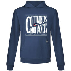 NHL Navy Columbus Blue Jackets Levelwear Relay Powerhouse Pullover Hoodie