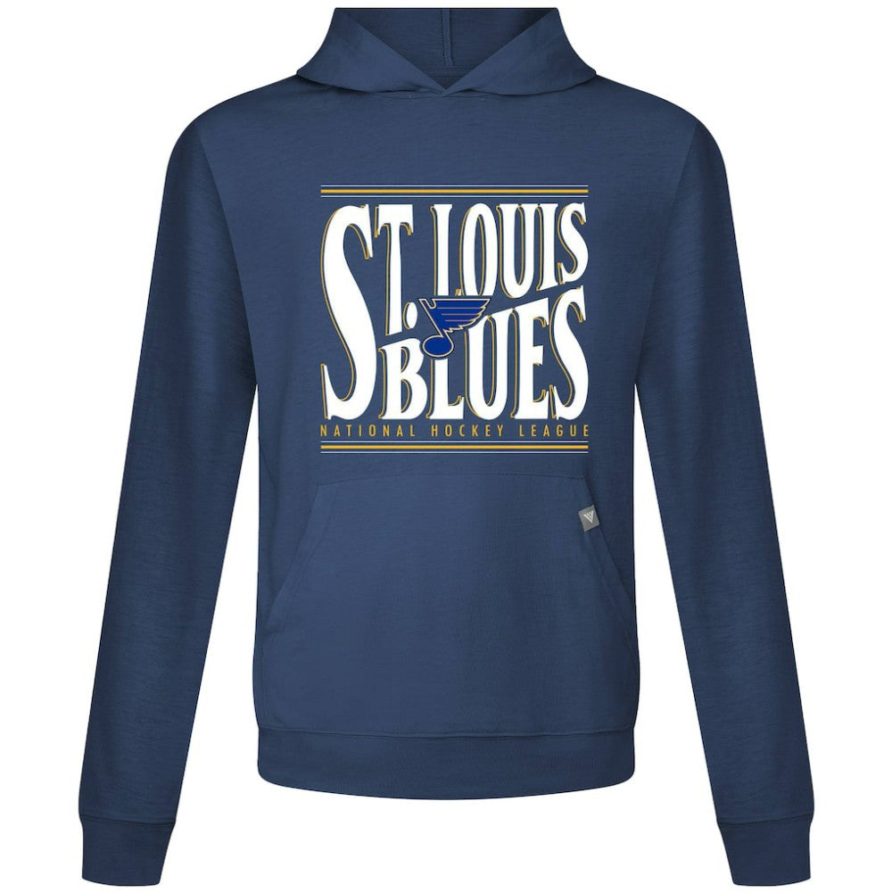 NHL Navy St. Louis Blues Levelwear Relay Powerhouse Pullover Hoodie