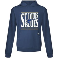 NHL Navy St. Louis Blues Levelwear Relay Powerhouse Pullover Hoodie