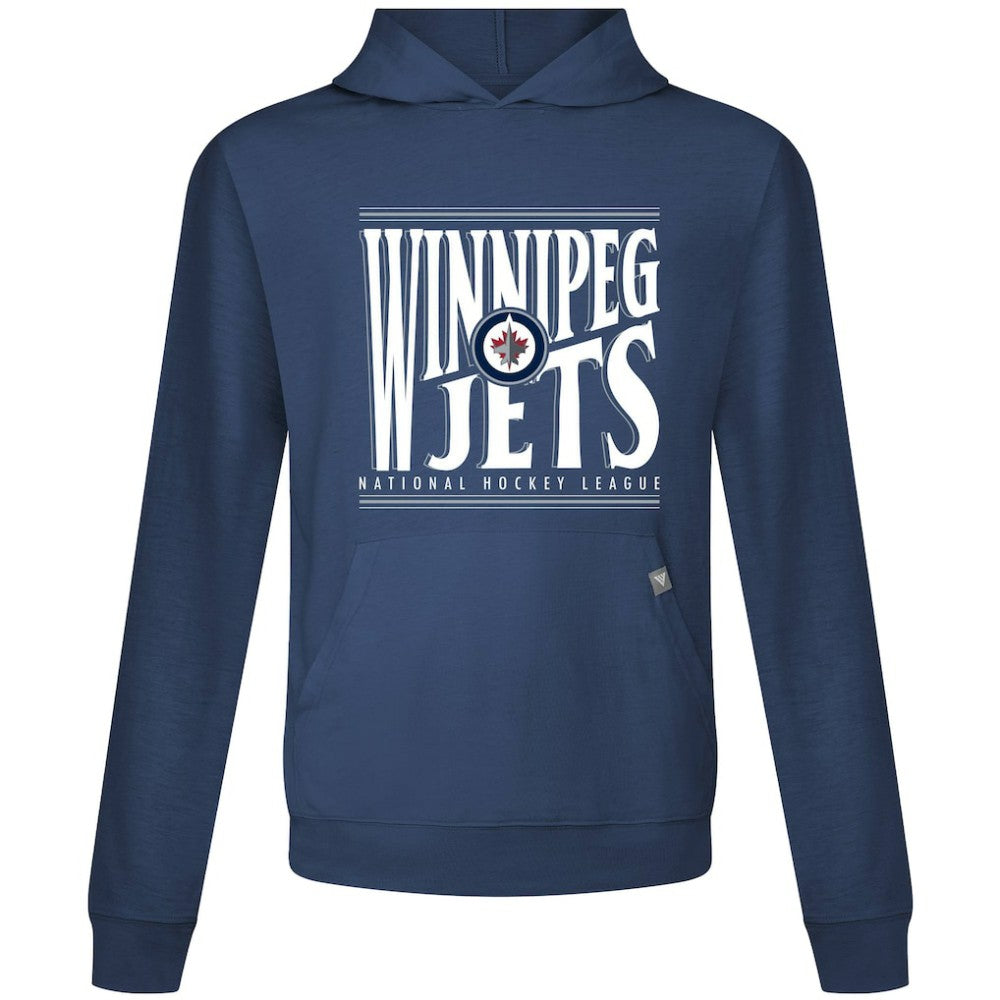 NHL Navy Winnipeg Jets Levelwear Relay Powerhouse Pullover Hoodie