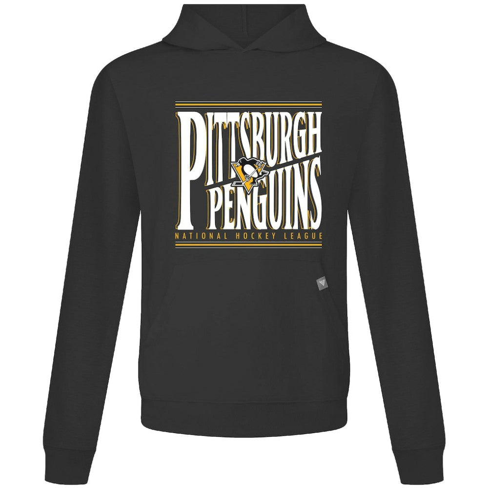 NHL Black Pittsburgh Penguins Levelwear Relay Powerhouse Pullover Hoodie