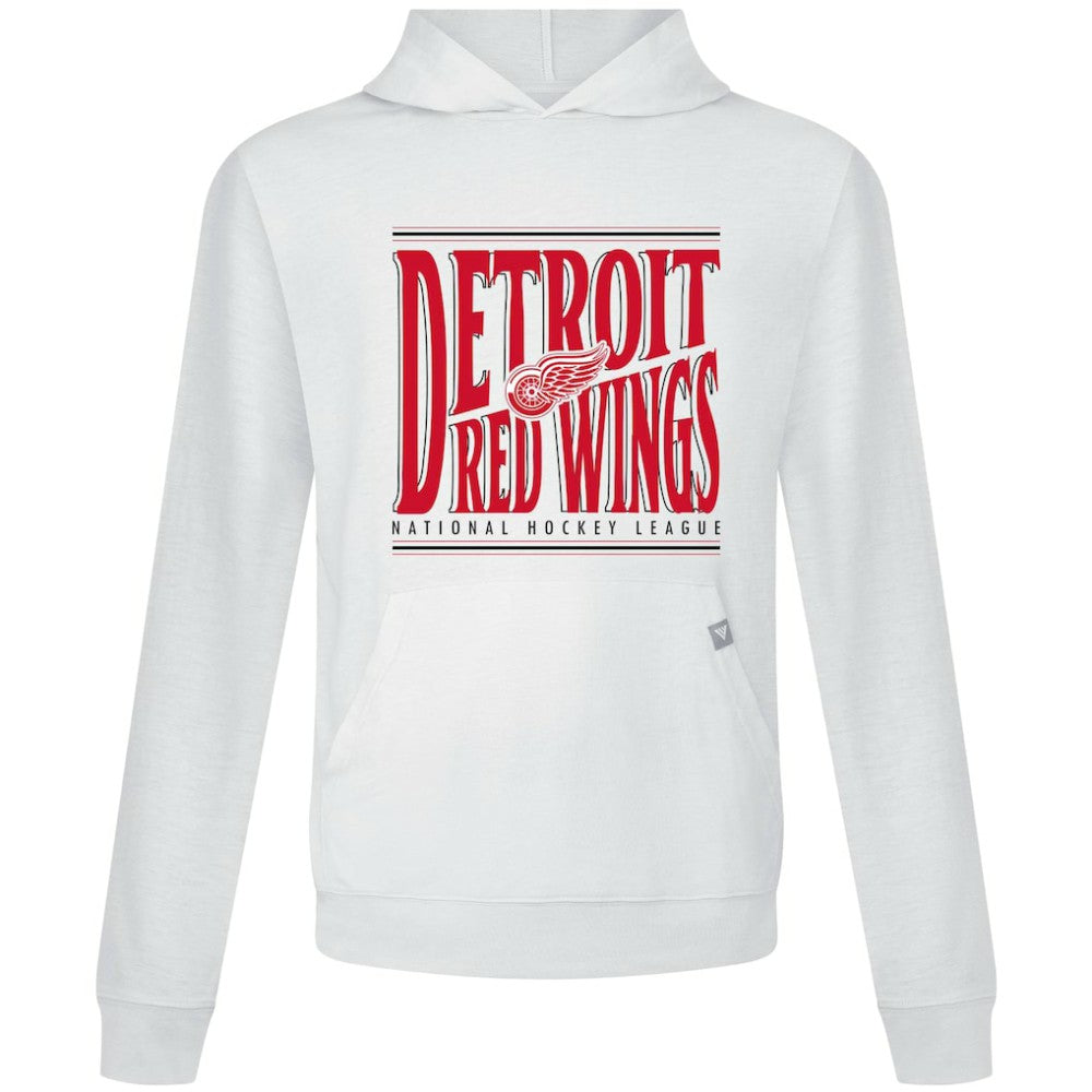 NHL White Detroit Red Wings Levelwear Relay Powerhouse Pullover Hoodie