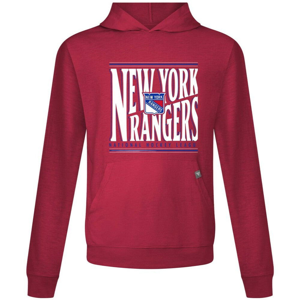 NHL Red New York Rangers Levelwear Relay Powerhouse Pullover Hoodie