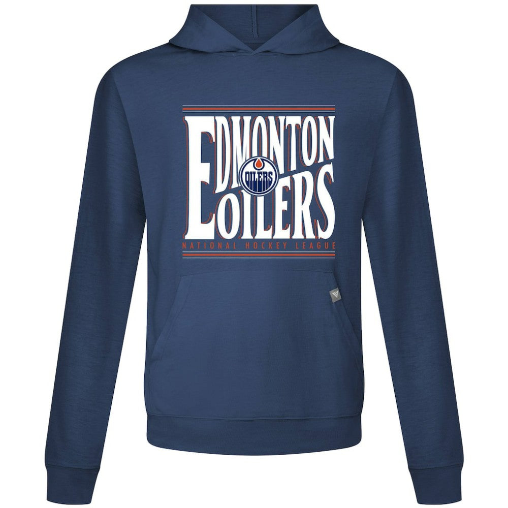 NHL Navy Edmonton Oilers Levelwear Relay Powerhouse Pullover Hoodie