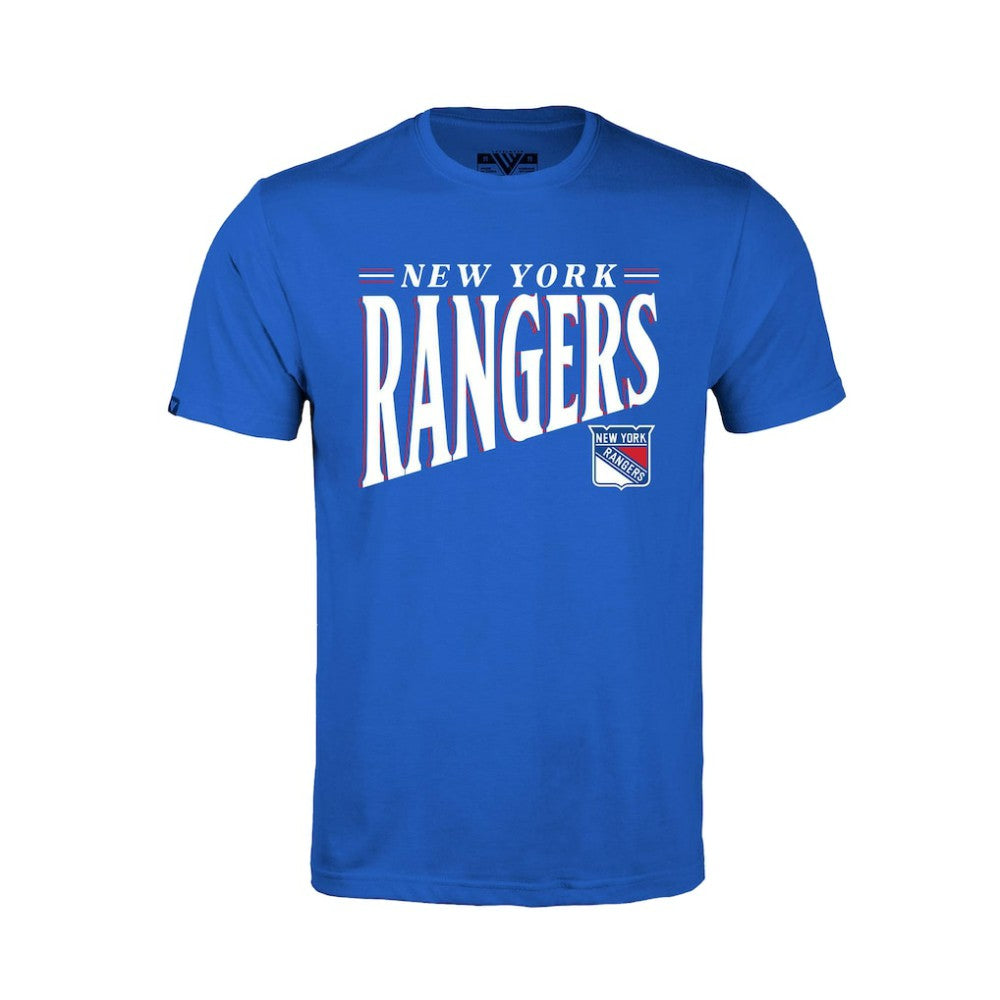 NHL Royal New York Rangers Levelwear Youth Little Richmond Tally T-Shirt