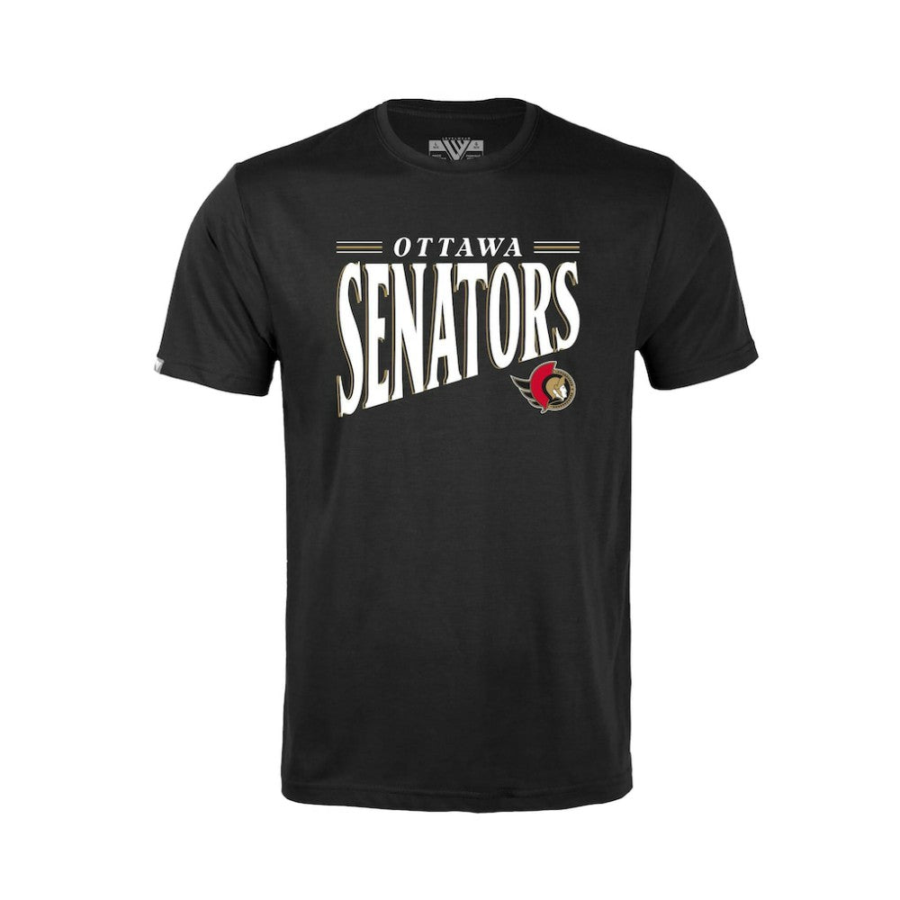 NHL Black Ottawa Senators Levelwear Youth Little Richmond Tally T-Shirt