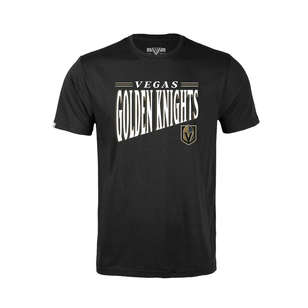 NHL Black Vegas Golden Knights Levelwear Youth Little Richmond Tally T-Shirt