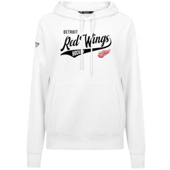 NHL White Detroit Red Wings Levelwear Women's Adorn Glide Pullover Hoodie