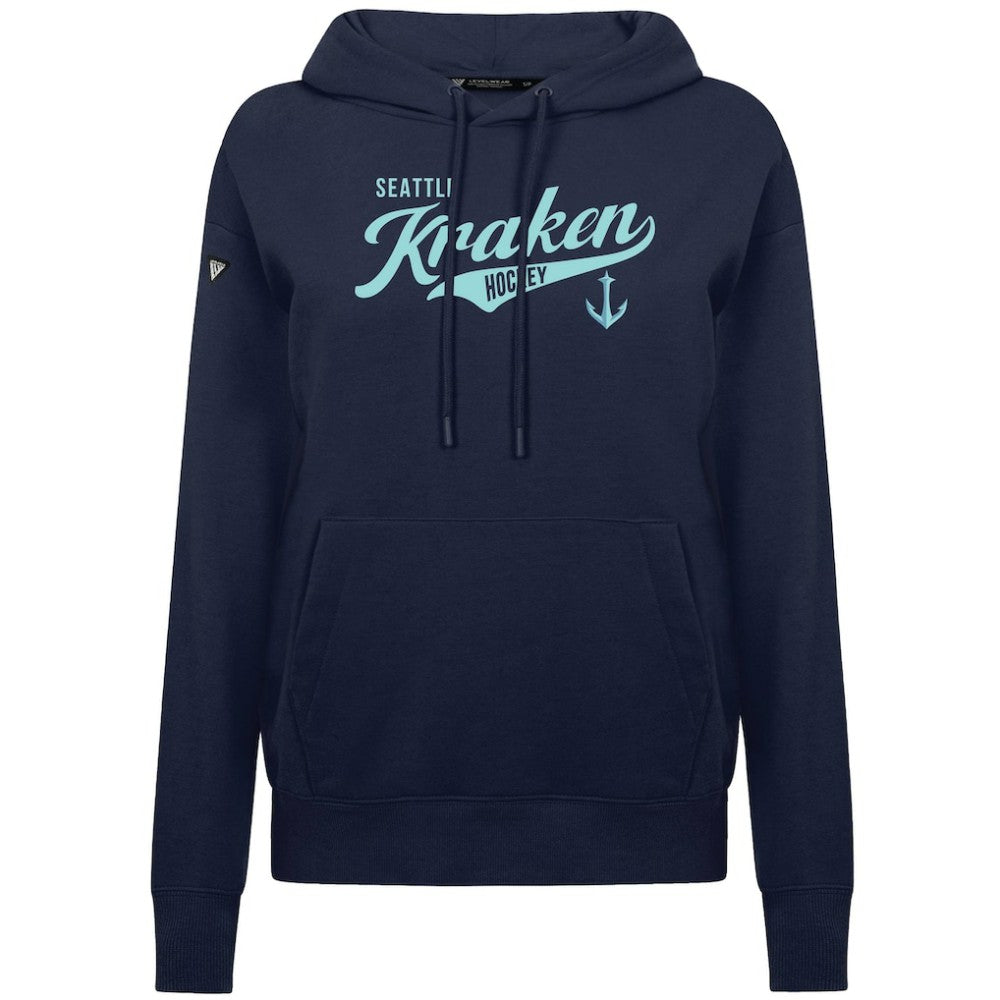 NHL Deep Sea Blue Seattle Kraken Levelwear Women's Adorn Glide Pullover Hoodie