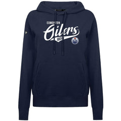 NHL Navy Edmonton Oilers Levelwear Women's Adorn Glide Pullover Hoodie