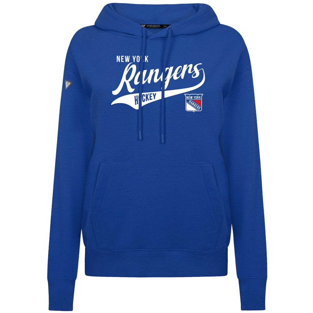 NHL Royal New York Rangers Levelwear Women's Adorn Glide Pullover Hoodie