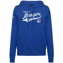 NHL Royal New York Rangers Levelwear Women's Adorn Glide Pullover Hoodie