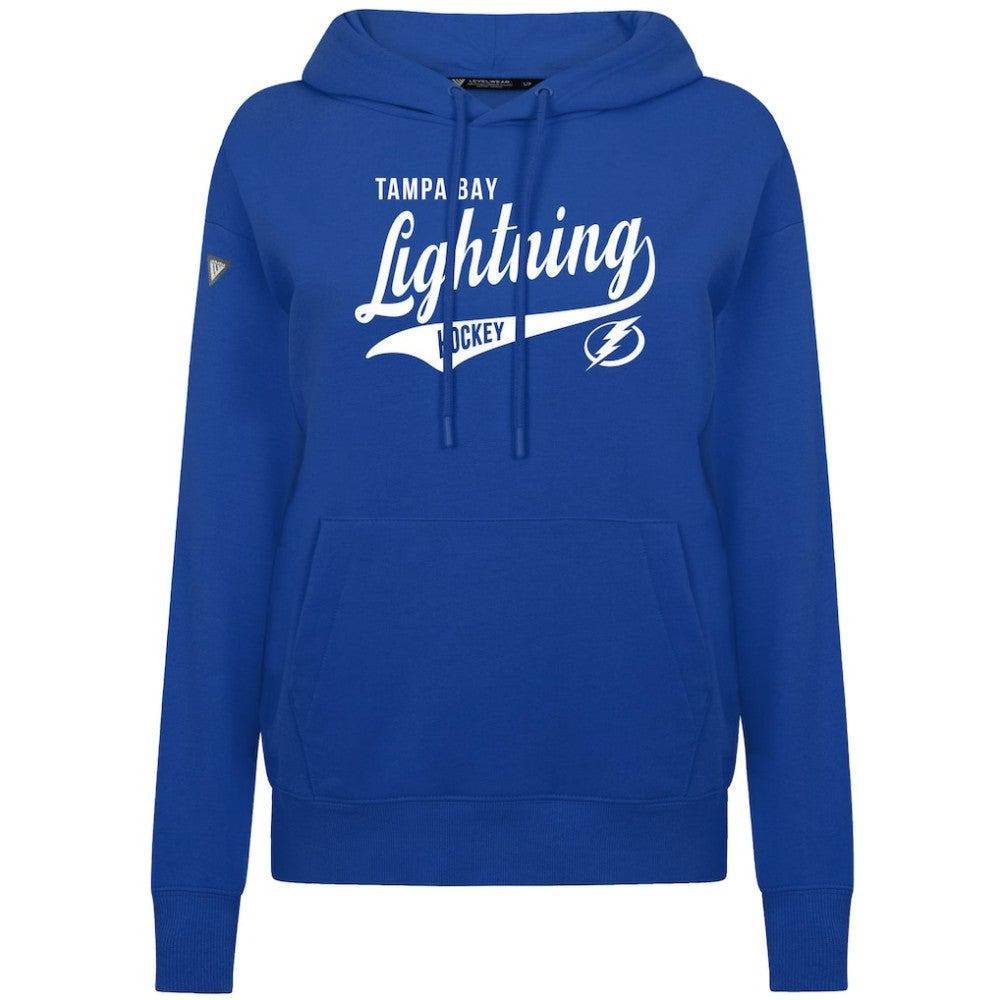 NHL Royal Tampa Bay Lightning Levelwear Women's Adorn Glide Pullover Hoodie