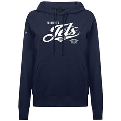 NHL Navy Winnipeg Jets Levelwear Women's Adorn Glide Pullover Hoodie