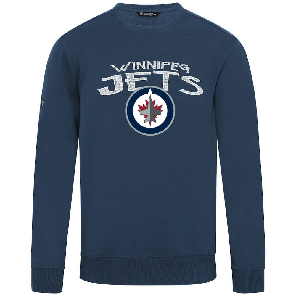 NHL Navy Winnipeg Jets Levelwear Zane Mission Sweatshirt