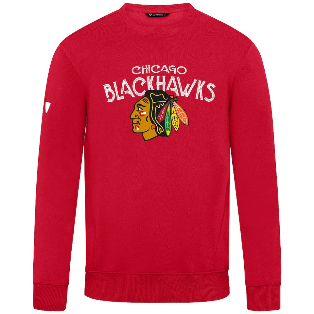 NHL Red Chicago Blackhawks Levelwear Zane Mission Sweatshirt