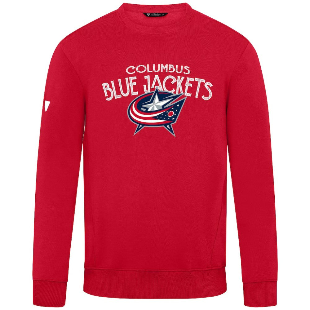 NHL Red Columbus Blue Jackets Levelwear Zane Mission Sweatshirt