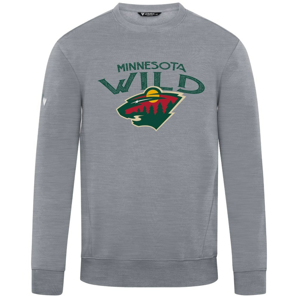 NHL Gray Minnesota Wild Levelwear Zane Mission Sweatshirt