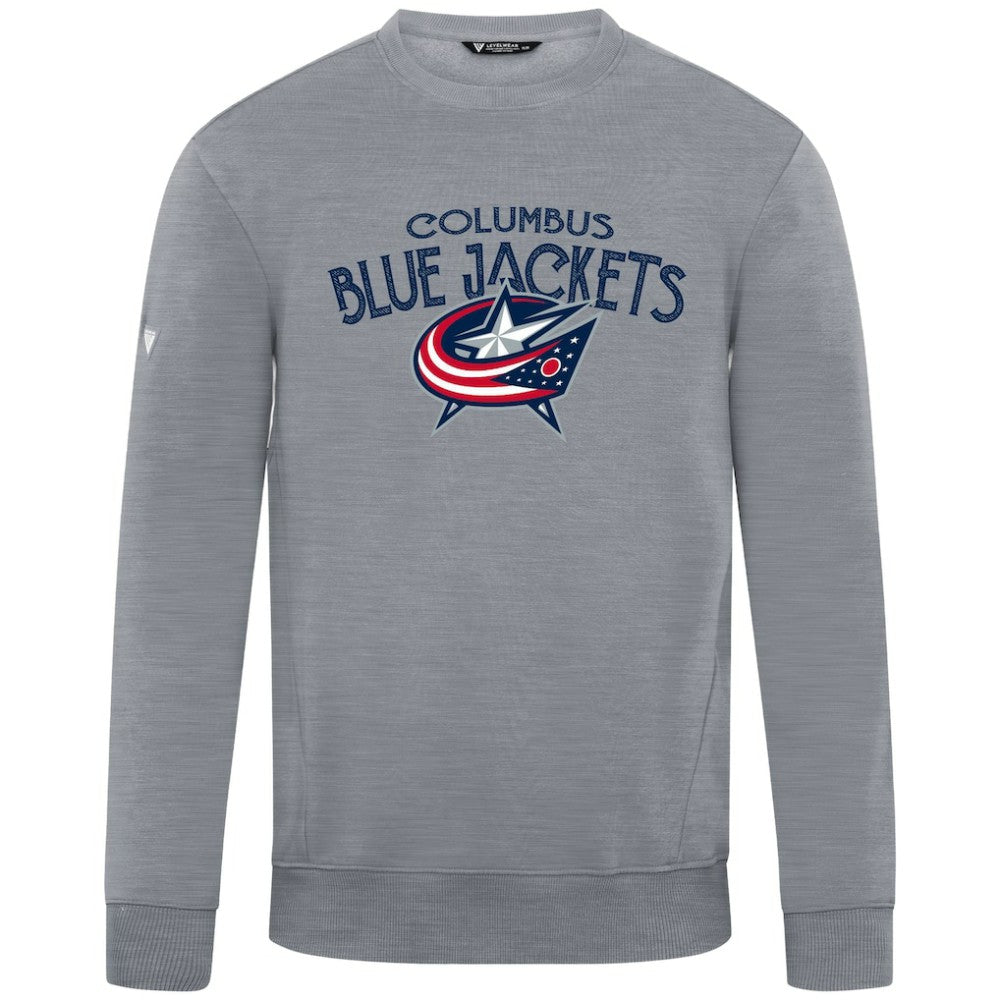 NHL Gray Columbus Blue Jackets Levelwear Zane Mission Sweatshirt