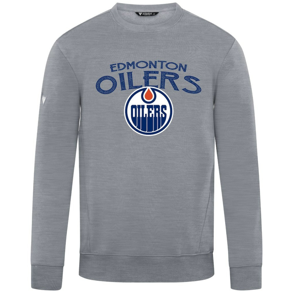 NHL Gray Edmonton Oilers Levelwear Zane Mission Sweatshirt