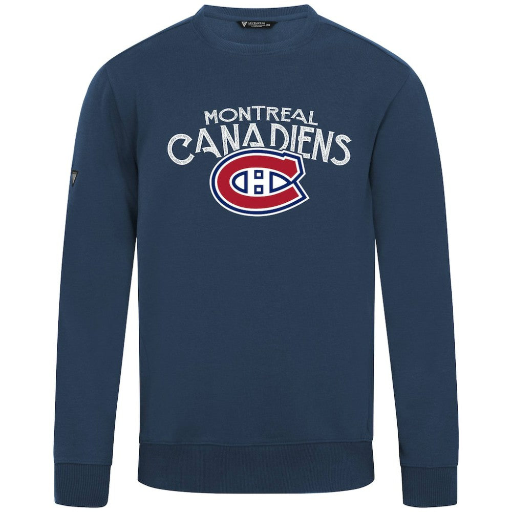 NHL Navy Montreal Canadiens Levelwear Zane Mission Sweatshirt