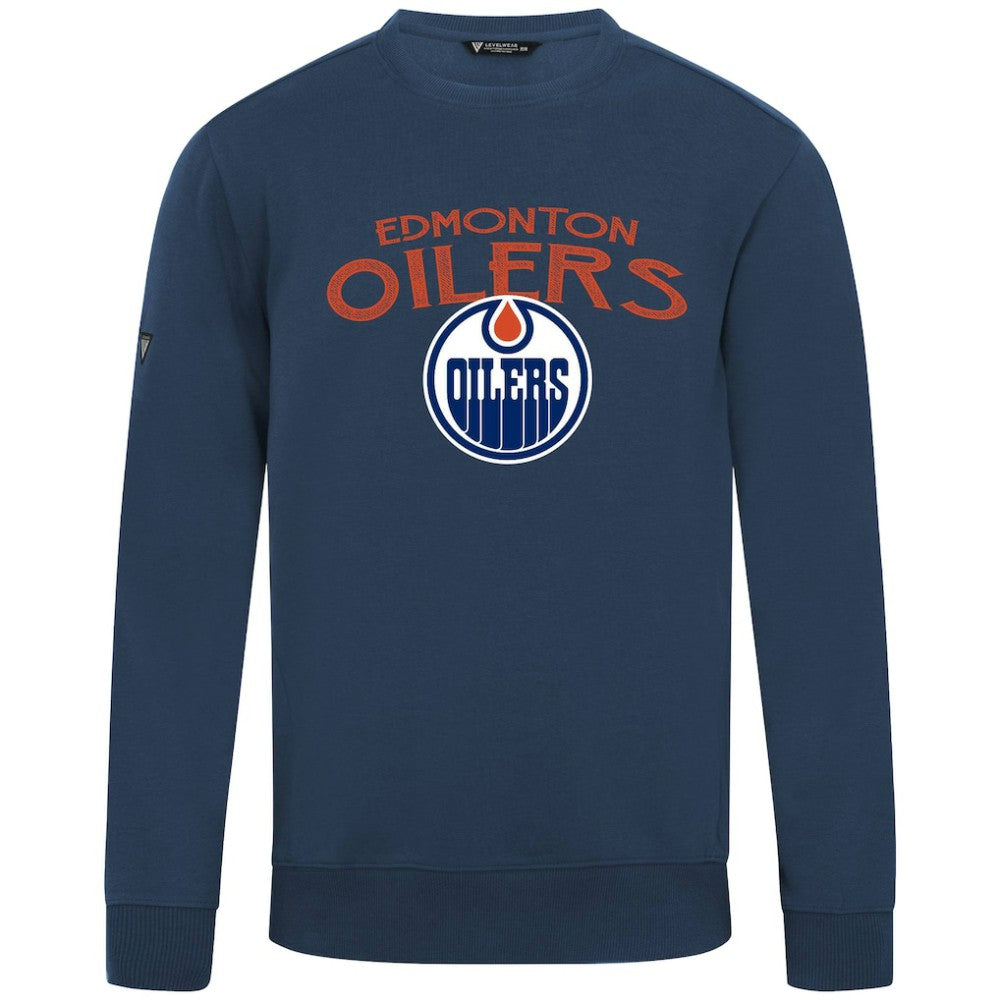 NHL Navy Edmonton Oilers Levelwear Zane Mission Sweatshirt
