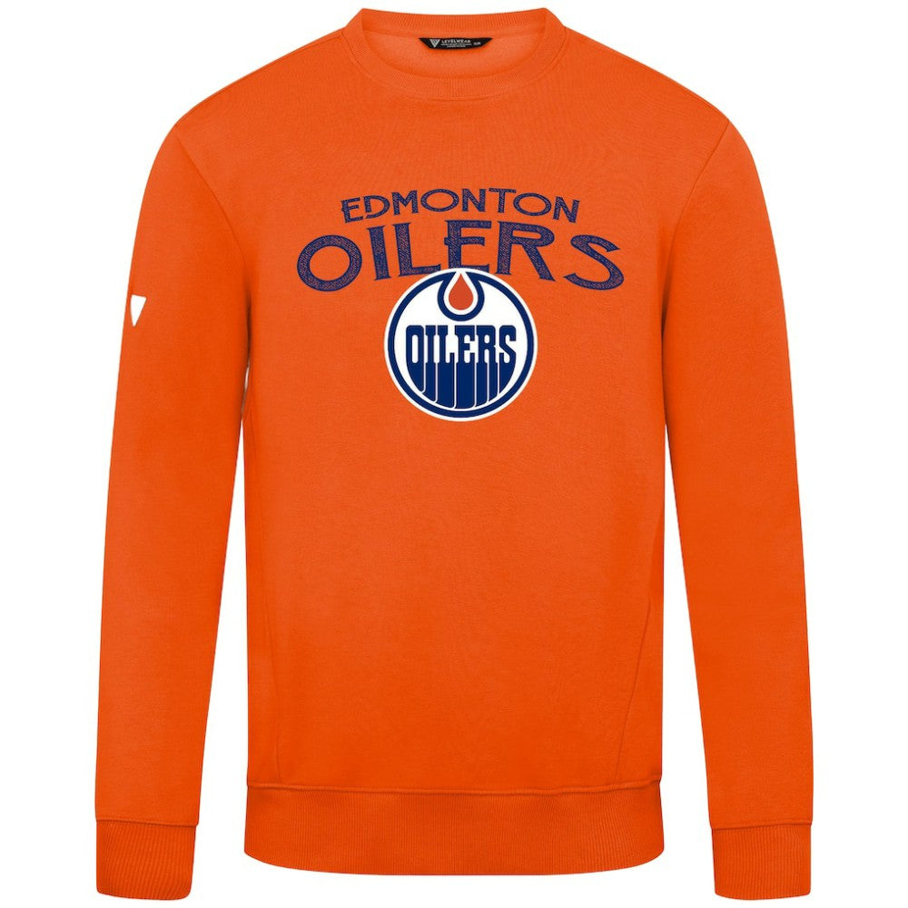 NHL Orange Edmonton Oilers Levelwear Zane Mission Sweatshirt