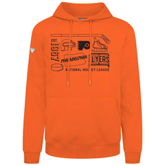 NHL Orange Philadelphia Flyers Levelwear Podium Campaign Pullover Hoodie