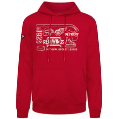 NHL Red Detroit Red Wings Levelwear Podium Campaign Pullover Hoodie
