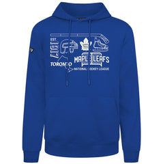 NHL Royal Toronto Maple Leafs Levelwear Podium Campaign Pullover Hoodie