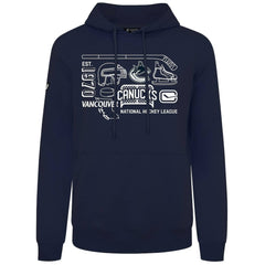 NHL Navy Vancouver Canucks Levelwear Podium Campaign Pullover Hoodie