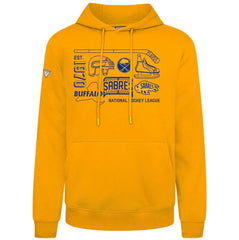 NHL Gold Buffalo Sabres Levelwear Podium Campaign Pullover Hoodie