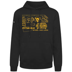 NHL Black Pittsburgh Penguins Levelwear Podium Campaign Pullover Hoodie