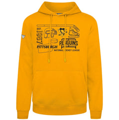 NHL Gold Pittsburgh Penguins Levelwear Podium Campaign Pullover Hoodie