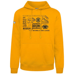 NHL Gold Boston Bruins Levelwear Podium Campaign Pullover Hoodie