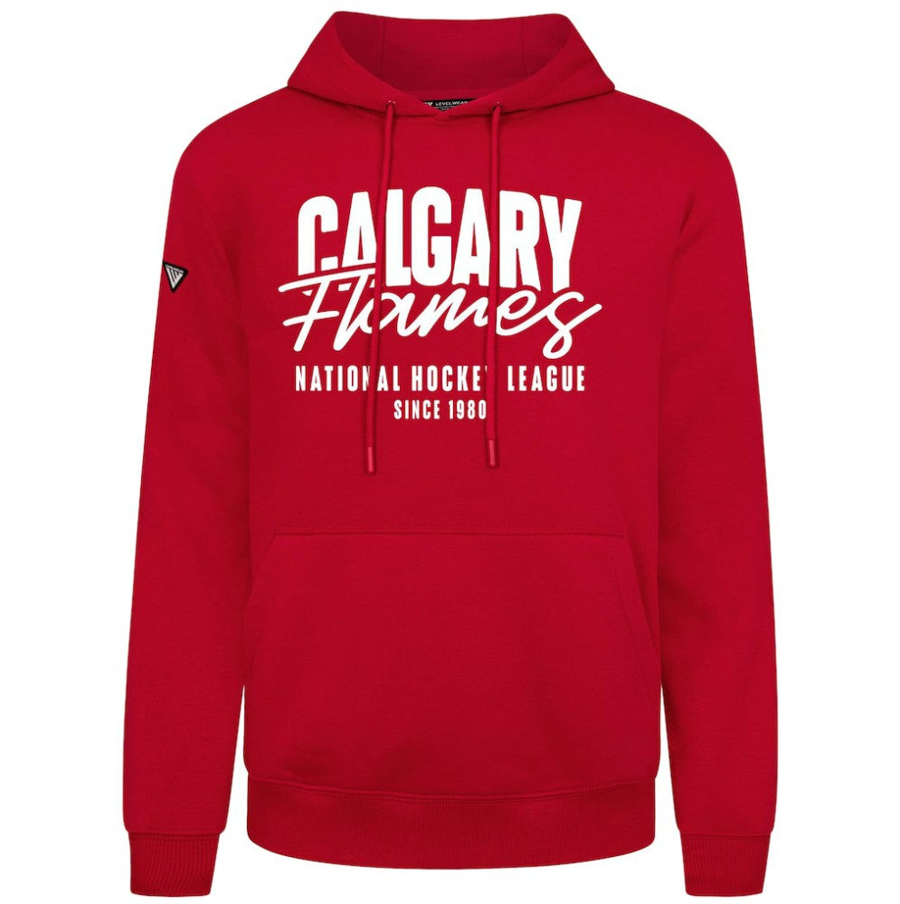 NHL Red Calgary Flames Levelwear Podium Response Pullover Hoodie