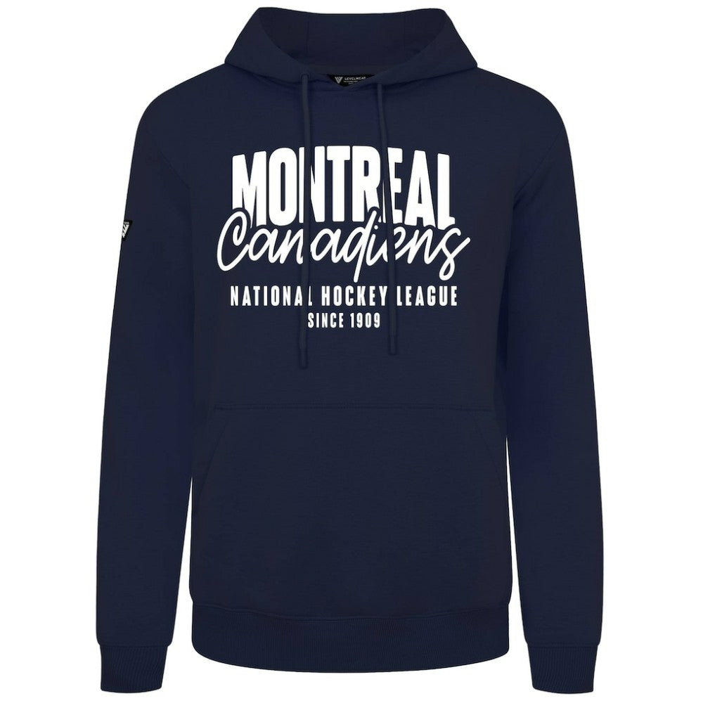 NHL Navy Montreal Canadiens Levelwear Podium Response Pullover Hoodie