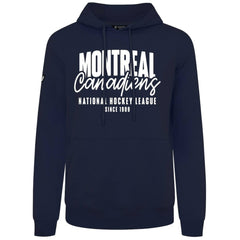 NHL Navy Montreal Canadiens Levelwear Podium Response Pullover Hoodie