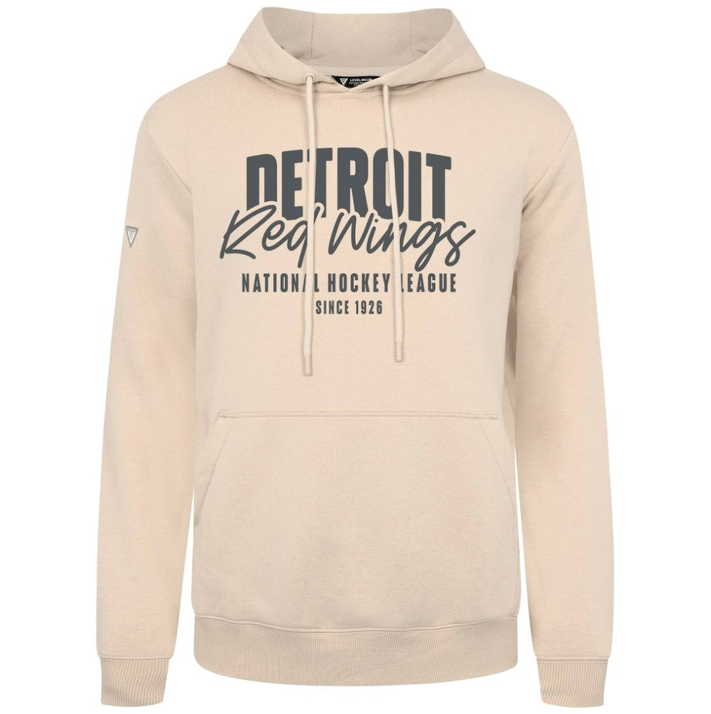 NHL Khaki Detroit Red Wings Levelwear Podium Response Pullover Hoodie