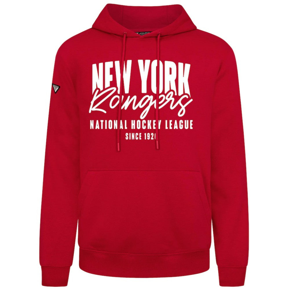 NHL Red New York Rangers Levelwear Podium Response Pullover Hoodie
