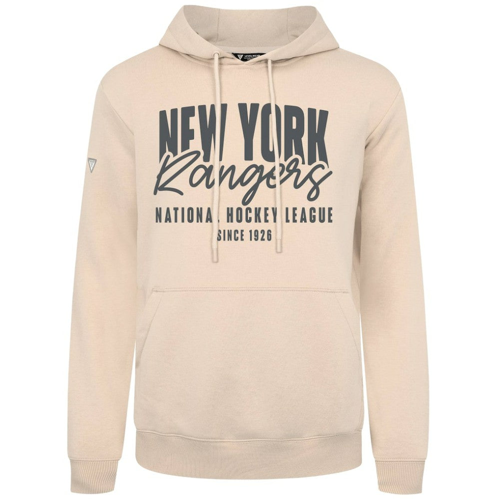 NHL Khaki New York Rangers Levelwear Podium Response Pullover Hoodie